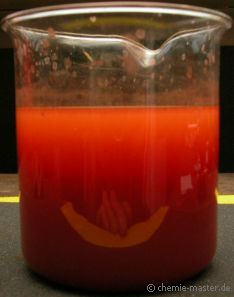 F&auml;llung von rotem Selen