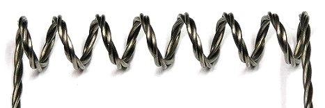 Gl&uuml;hwendel aus Wolframdraht