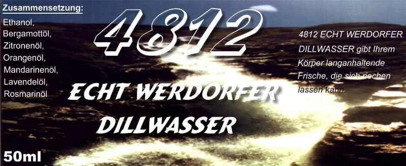 Etikett f&uuml;r Eau de Cologne