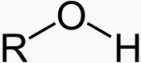 Funktionelle Gruppe der Alkohole, R = Alkyl